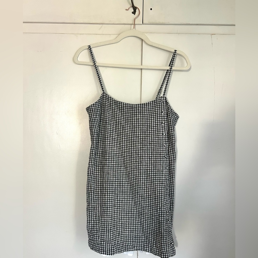 Abercrombie & Fitch Linen Blend Button Skort